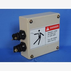 Steel junction box, 120 x 120 mm